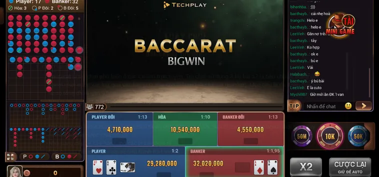 Chinh Phục Đỉnh Cao Baccarat BigWin Tại BomWin Với Tỷ Lệ Thắng Cược Cực Khủng