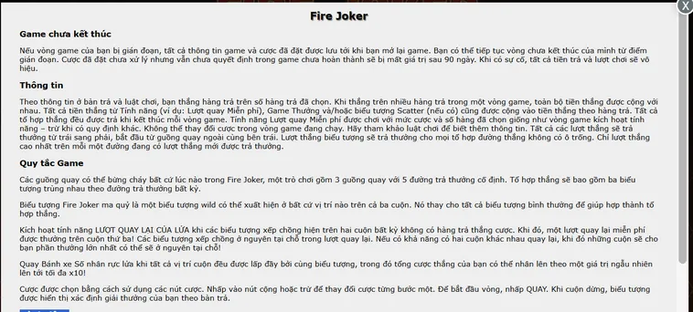 Chinh Phục Thế Giới Slot Game Fire Joker Tại BomWin Với Tỷ Lệ Thưởng Cực Khủng