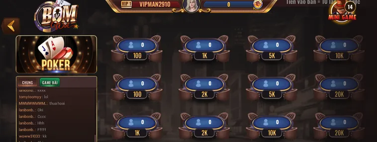 Poker Tại BomWin Sảnh Chơi Đấu Trí Đẳng Cấp Đỉnh Cao Cho Mọi Cao Thủ