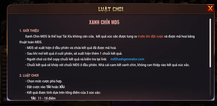 Chinh Phục Đấu Trường Tài Xỉu MD5 Tại BomWin Với Tỷ Lệ Thưởng Cực Khủng